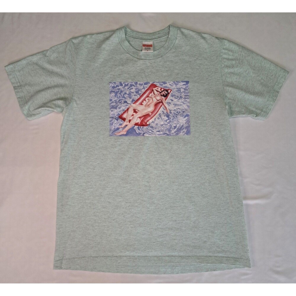 Supreme Float Tee‎ S Heather Blue Streetwear Skater Punk Artistic Eclectic Bold